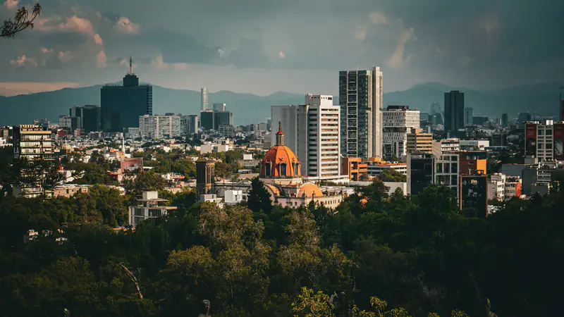 Vista de la Ciudad de México desde el Castillo de Chapultepec